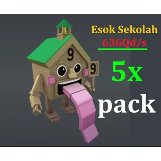 5X ESCAPE TSUNAMI FOR BRAINROTS-[ESOK SEKOLAH] -- 636Qd/s