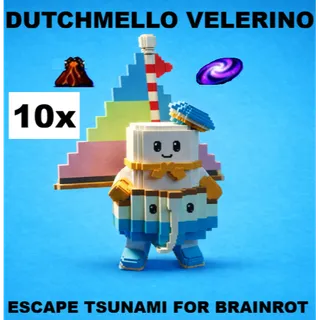 10X DUTCMELLO VELERINO WITH MAGMA & GALAXY TRAITS- (ESCAPE TSUNAMI FOR BRAINROTS)