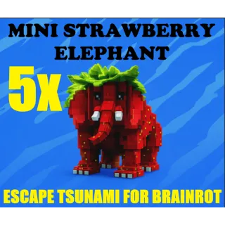 5X STRAWBERRY ELEPHANT- MAX LEVEL 250 (ESCAPE TSUNAMI FOR BRAINROTS)