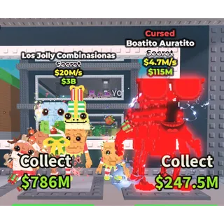 2X | LOS JOLLY COMBINASIONAS & CURSED BOATITO AURATITO - (STEAL A BRAINROT)