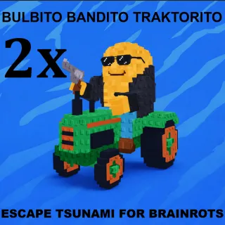 2x BULBITO BANDITO TRAKTORITO- MAX LEVEL 250 (ESCAPE TSUNAMI FOR BRAINROTS)