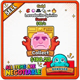 GOLD LAVADORITO SPINITO| 1B/s - STEAL A BRAINROT