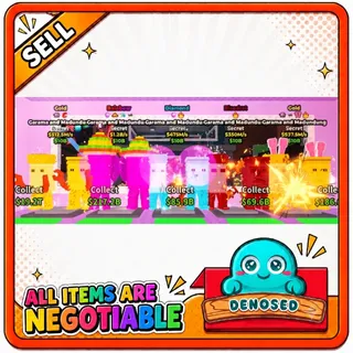 BUNDLE (COLORED GARAMA AND MADUNDUNG ALL WITH TRAITS) - STEAL A BRAINROT