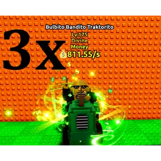 3x BULBITO BANDITO TRAKTORITO- MAX LEVEL (ESCAPE TSUNAMI BRAINROT)