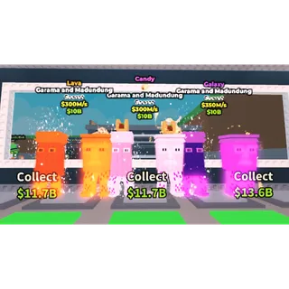 BUNDLE ( 3X MUTATED GARAMA AND MADUNDUNG) - STEAL A BRAINROT