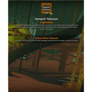 Vampiric Talisman | The Veil
