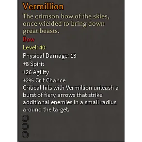 Vermillion 3 Rune Slot - Rune Slayer