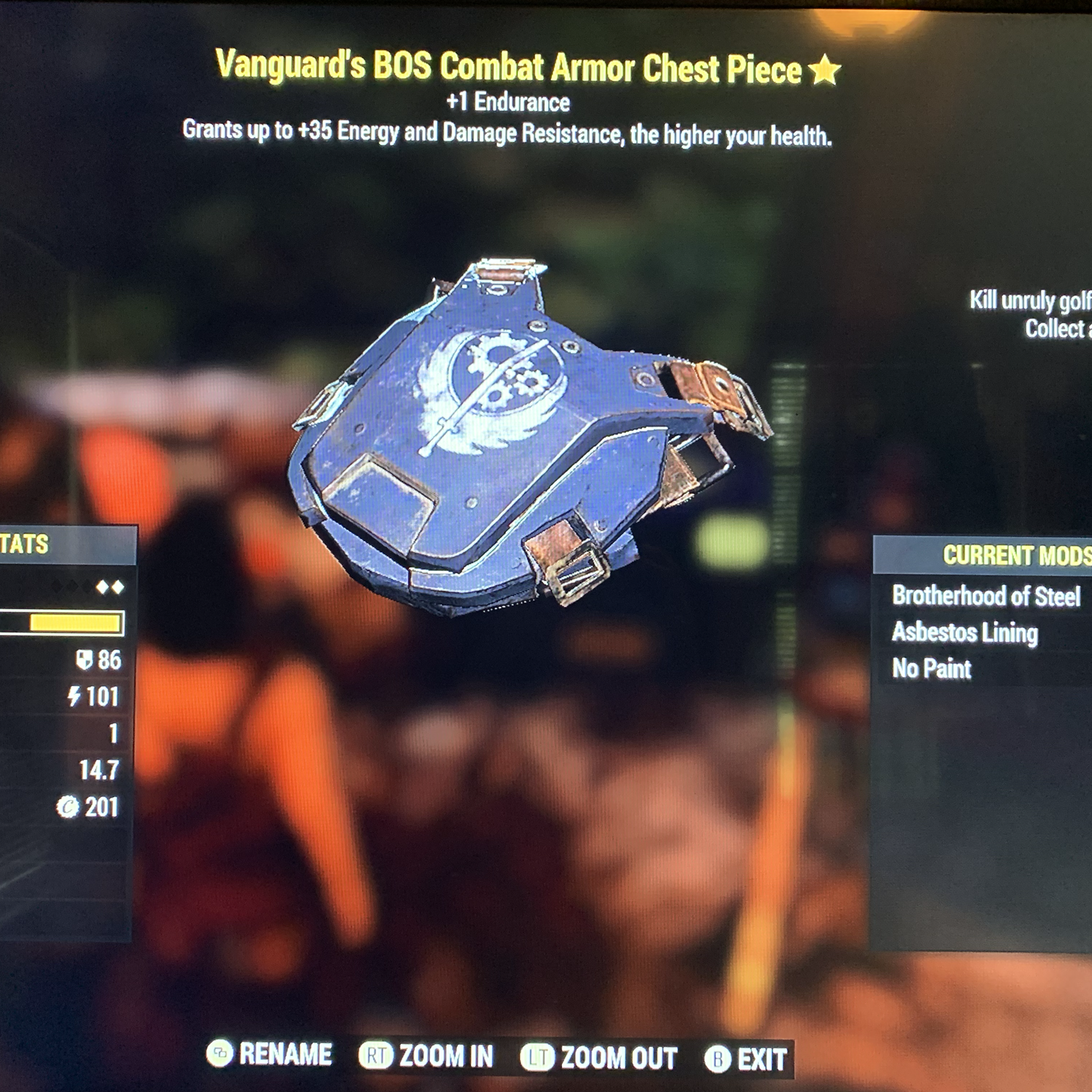 Apparel Vanguard S Bos Combat Armor Full Matching Set In Game Items Gameflip