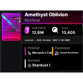 amethyst oblivion | mythical 