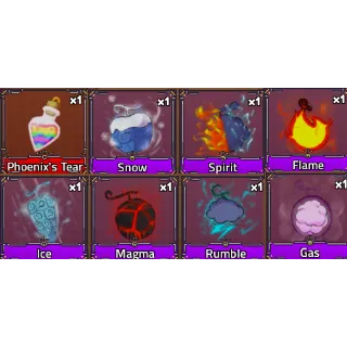 Phoenixs Tear + 7 Epic Fruits