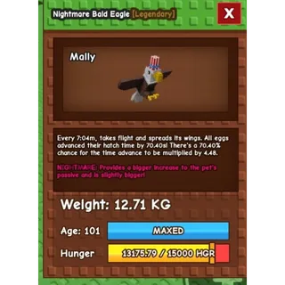Nightmare Bald Eagle + Golden Koi
