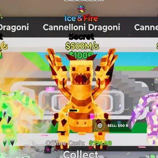 500M/s Ice & Fire Dragon w/ Glitch trait