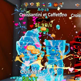 1.9B/s RARE Aqua Croissantini 7 Traits 1 of 1