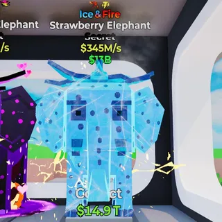 345M/s Ice & Fire Strawberry Elephant w/ 2 Traits