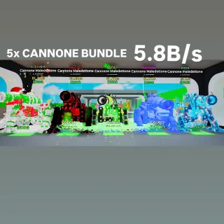 5x Cannone Maledettone 5.3B/s BUNDLE