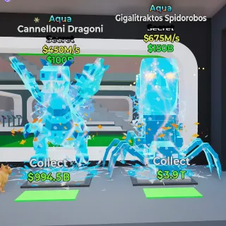 Aqua dragon + spider