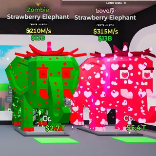 2x Strawberry Elephant BUNDLE