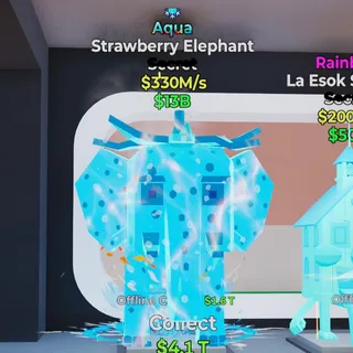 330M/s Aqua Strawberry Elephant w/ trait