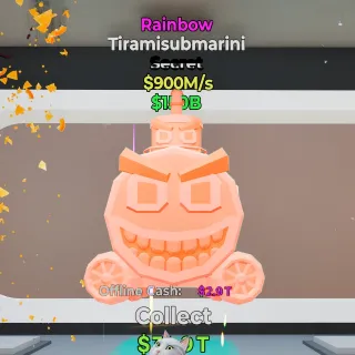 RARE Rainbow Tiramisubmarini 900M/s