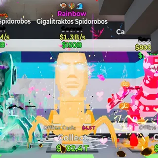 1.3B/s Rainbow Gigalitraktos Spiderobos w/ 3 Traits