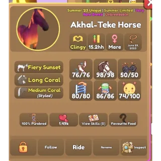 Wild horse islands akhal take event