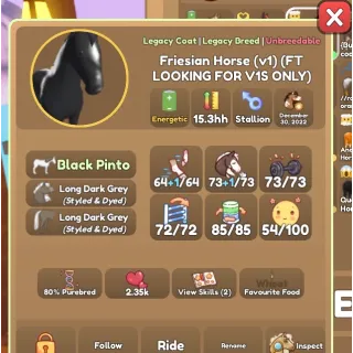 Wild horse islands version 1Friesian