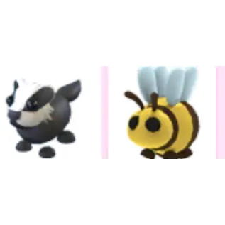 Bee and badger adopt me