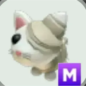 mega white mummy cat