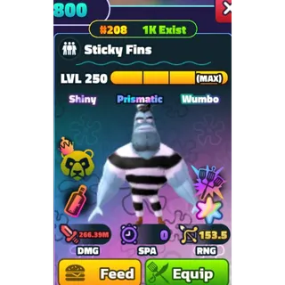 SS SW STICKY FINS #208 GOLD