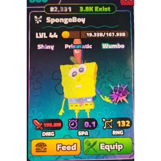 SW GRAY SERIAL SPONGEBOY