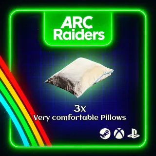ARC RAIDERS - 3 x VERY COMFORTABLE PILLOWS