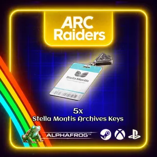 ARC RAIDERS - 5x STELLA MONTIS ARCHIVES KEYS