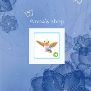 neon Golden hummingbird