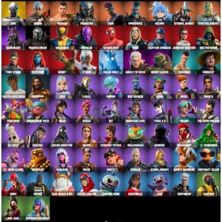 FORTNITE ACCOUNT | 82 LEGENDARY SKINS | EON + MARVEL COLLECTION | FULL ACCESS
