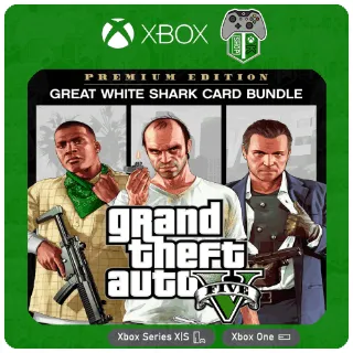  GTA V Premium Edition + Great White Shark Card XBOX KEY