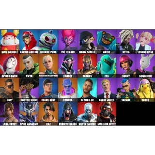 FORTNITE MEGA COLLAB ACCOUNT | 32 SKINS | THANOS + NEYMAR JR | FULL ACCESS
