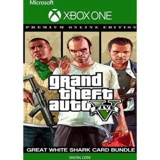GTA V Premium Edition + White Shark Card – Xbox One/X|S 
