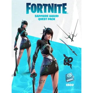 FORTNITE SAPPHIRE HAGIRI QUEST PACK ALL PLATF0RM