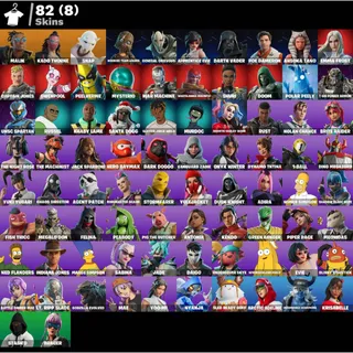 Fortnite OG Account - 82 Skins | General Grievous + O-M-Gloves! + The Dip + Rebel Wookiee Lander | 107 Emotes | Full Access