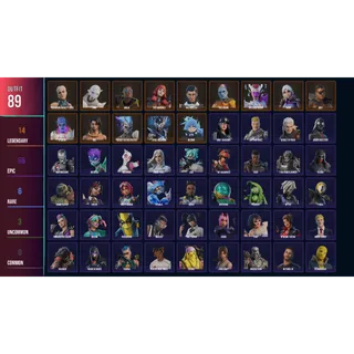 Fortnite Account - 89 Skins | The Ageless + Spire Assassin + Paradigm (Reality-659) + Cube Queen | 450 V-Bucks | Full Access
