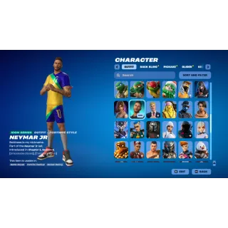 Fortnite Account | 113 Skins | RARE Neymar Jr. & Marvel Series | Full Access