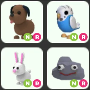4x|Random Neon Ride Pets