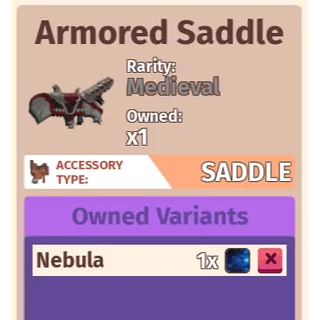 Armored Saddle - Horse Life