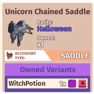 Unicorn Chained Saddle - Horse Life