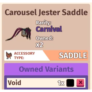 Carousel Jester Saddle - Horse Life