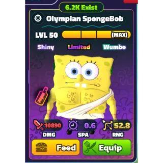 Shiny Wumbo Secret Formula Olympian Spongebob | LIMITED EDITION | Spongebob Tower Defense
