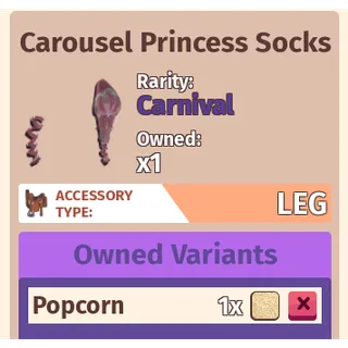 Carousel Princess Socks - Horse Life