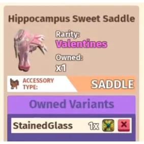 Hippocampus Sweet Saddle & Bridle
