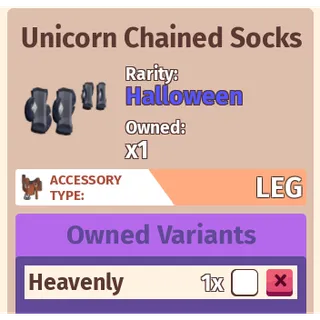 Unicorn Chained Socks - Horse Life