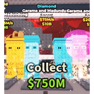 Diamond Garama And Madundung 75M/s | Steal A Brainrot - Fast Delivery 🔥